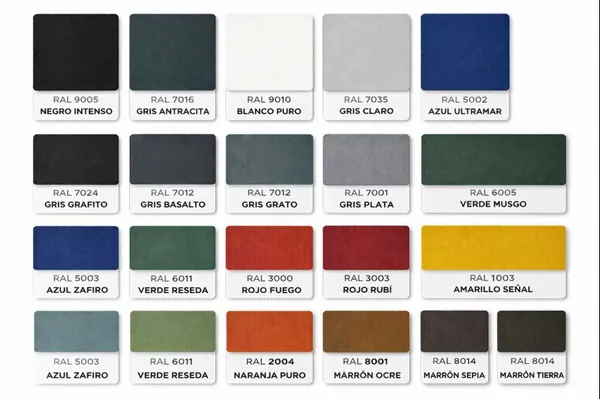 rales lamas de aluminio